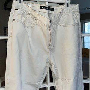 Joes jeans classic men’s off white denim.